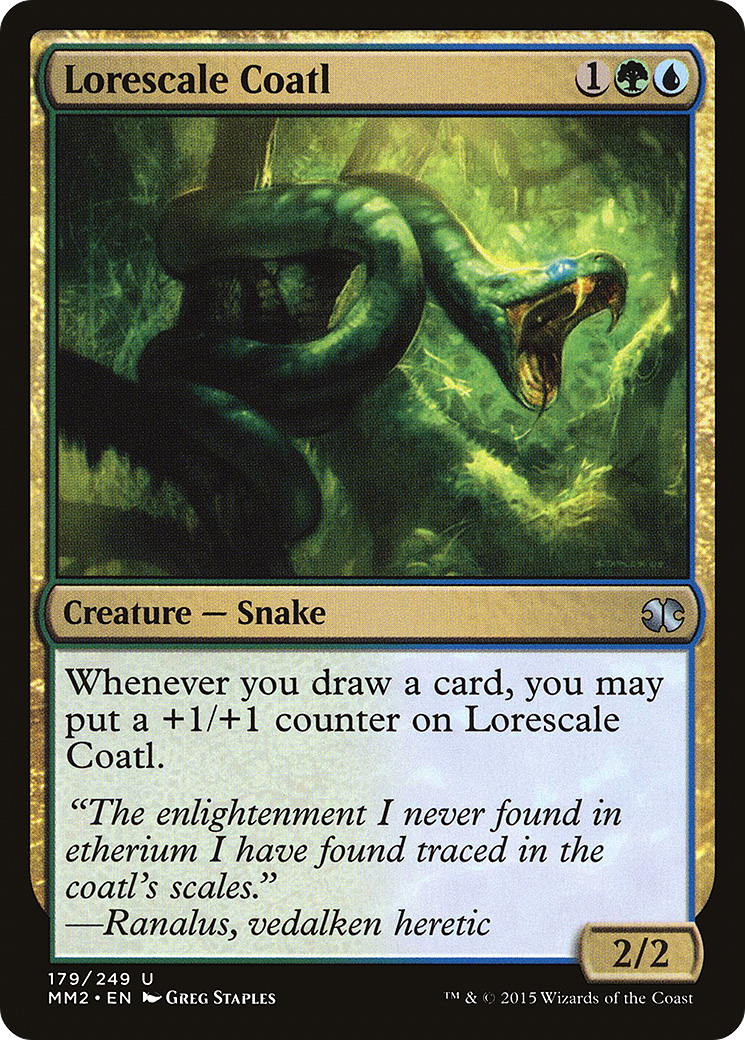 Lorescale Coatl (MM2-179) [Modern Masters 2015]