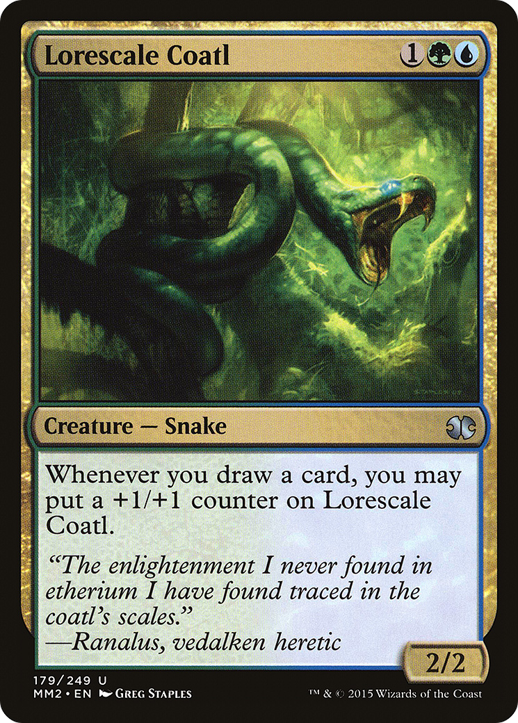 Lorescale Coatl (MM2-179) [Modern Masters 2015] Foil