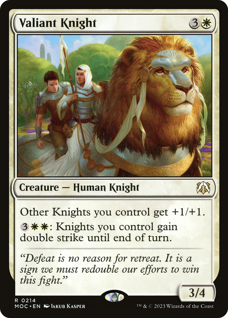 Valiant Knight (MOC-214) [March of the Machine Commander]