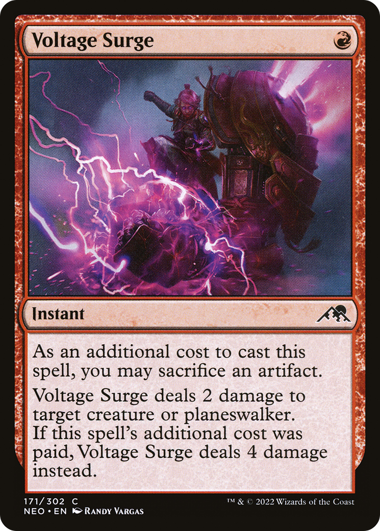Voltage Surge (NEO-171) [Kamigawa: Neon Dynasty] Foil