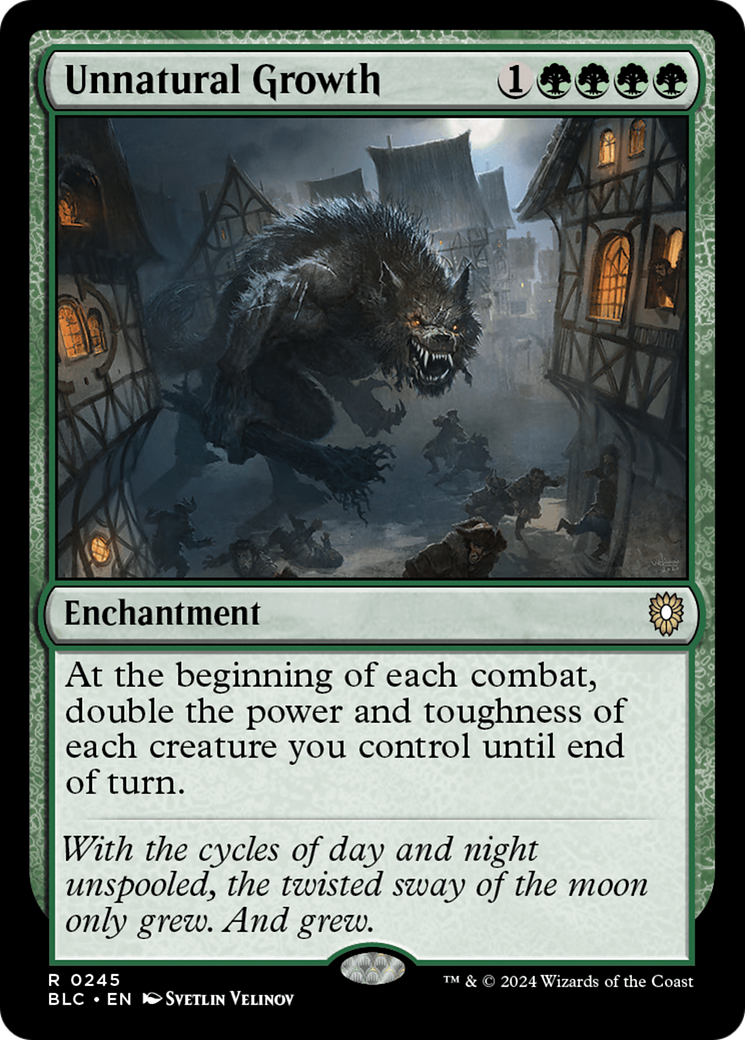 Unnatural Growth (BLC-245) [Bloomburrow Commander]