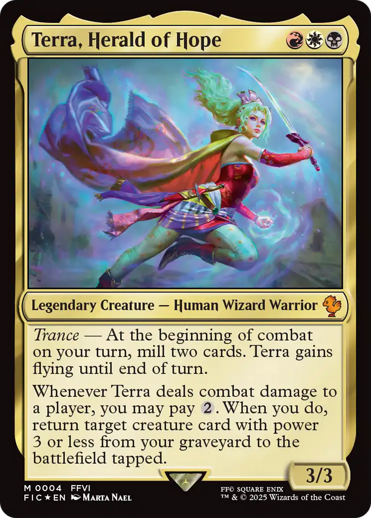 Terra, Herald of Hope (FIC-004) [Commander: FINAL FANTASY] Foil