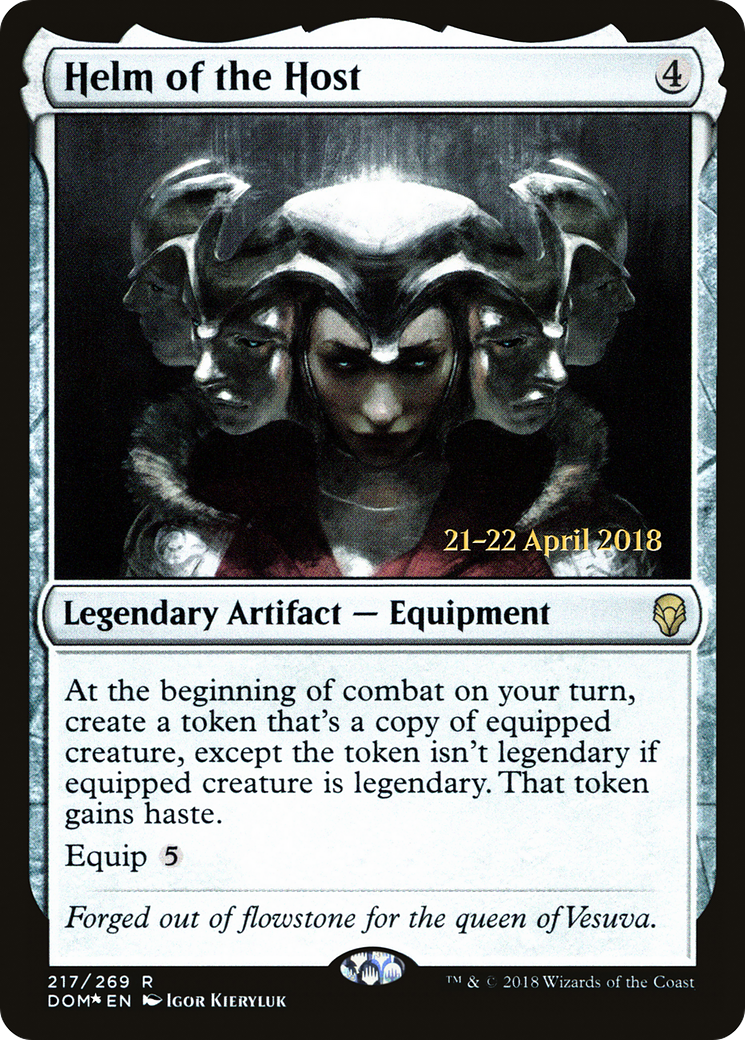 Helm of the Host (PRE-217S) [Dominaria Promos] Foil