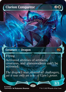 Clarion Conqueror (TDM-400) [Tarkir: Dragonstorm]: (Showcase) (Borderless) Foil