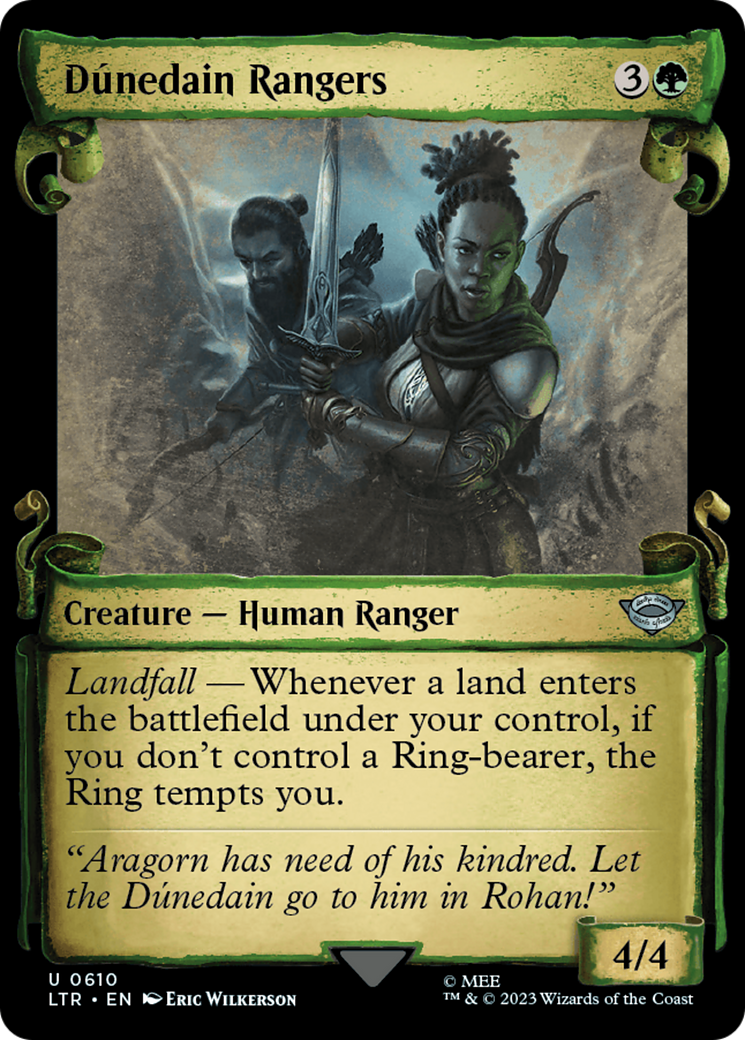 Dunedain Rangers (Showcase Scrolls) (LTR-610) [The Lord of the Rings: Tales of Middle-earth]
