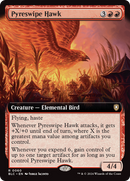 Pyreswipe Hawk (BLC-060) [Bloomburrow Commander]: (Extended Art) Foil