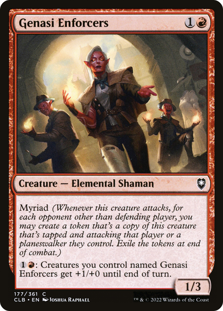 Genasi Enforcers (CLB-177) [Commander Legends: Battle for Baldur's Gate]