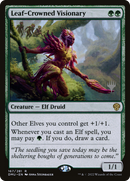Leaf-Crowned Visionary (PPDMU-167) [Promo Pack: Dominaria United Promos]