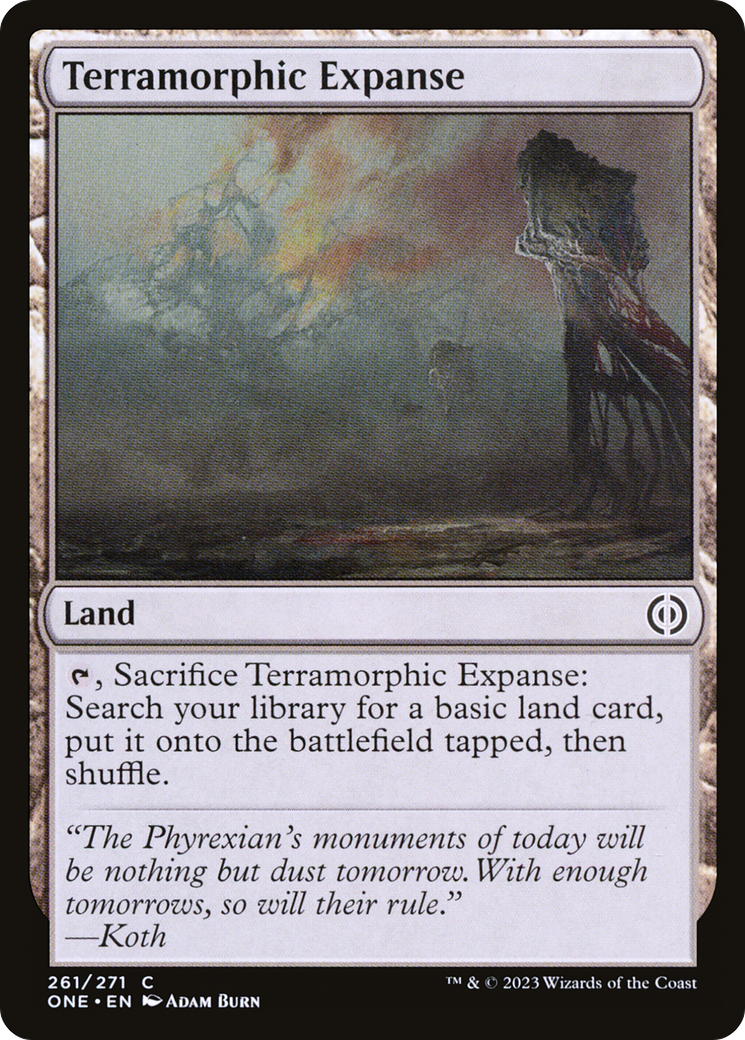 Terramorphic Expanse (ONE-261) [Phyrexia: All Will Be One] Foil