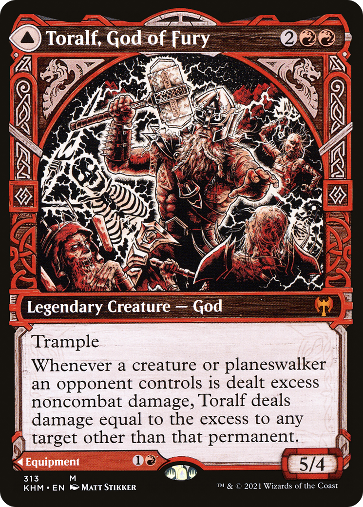 Toralf, God of Fury (Showcase) (KHM-313) [Kaldheim] Foil