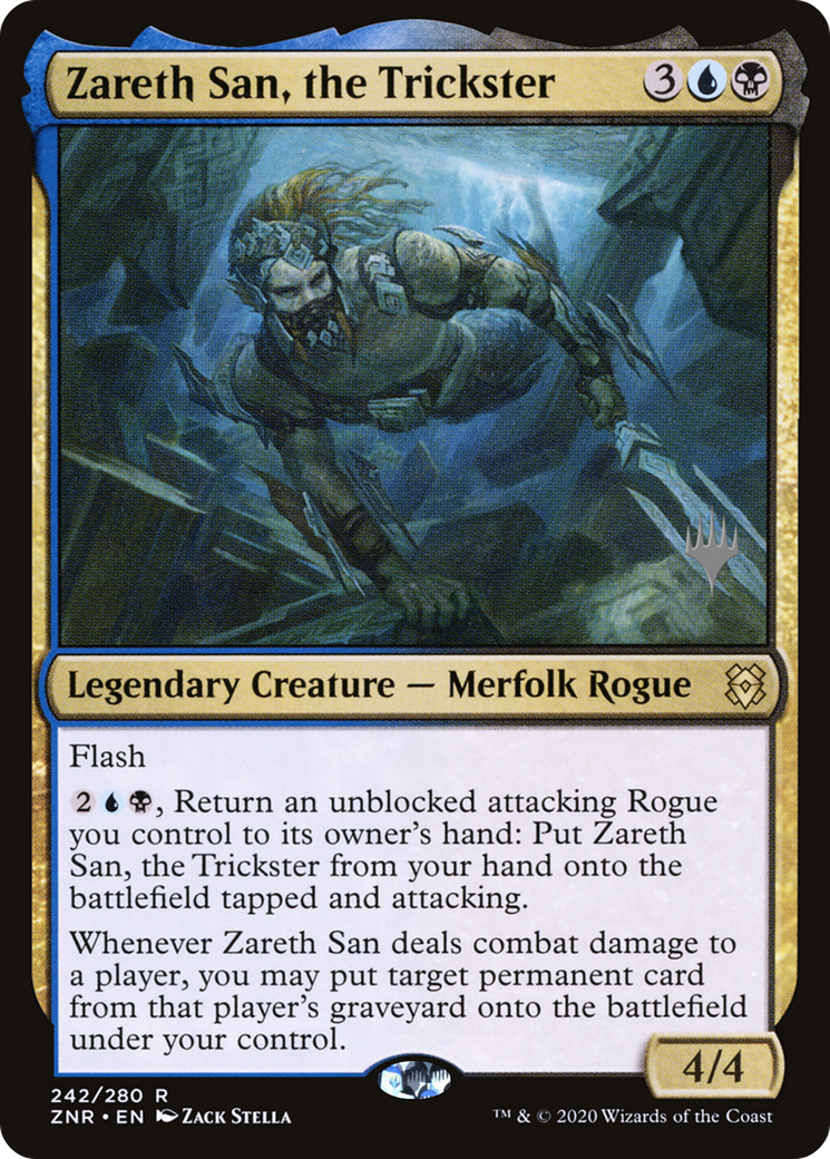 Zareth San, the Trickster (PPZNR-242P) [Promo Pack: Zendikar Rising Promos]