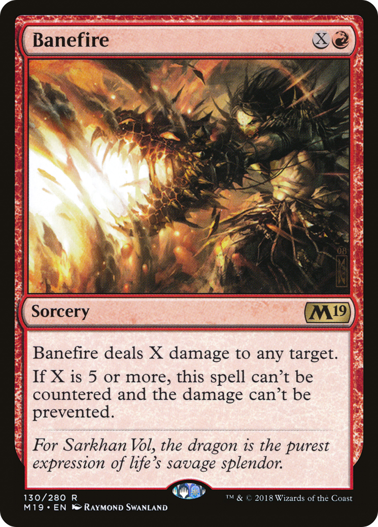 Banefire (M19-130) [Core Set 2019] Foil