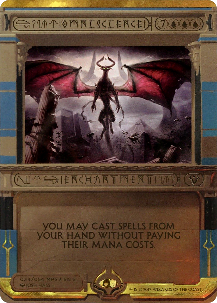 Omniscience (MPS2-034) (Borderless) [Amonkhet Invocations] Foil