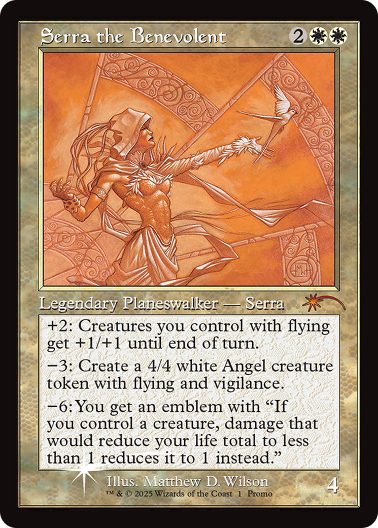 Serra the Benevolent (Retro Frame) [Secret Lair Drop Series]