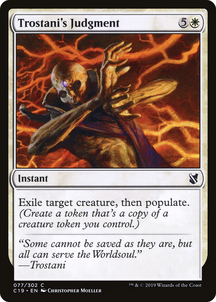 Trostani's Judgment (C19-077) [Commander 2019]