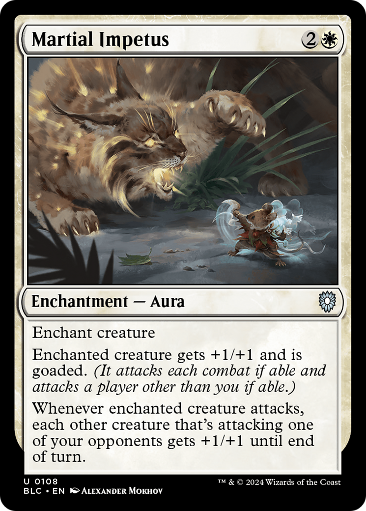 Martial Impetus (BLC-108) [Bloomburrow Commander]