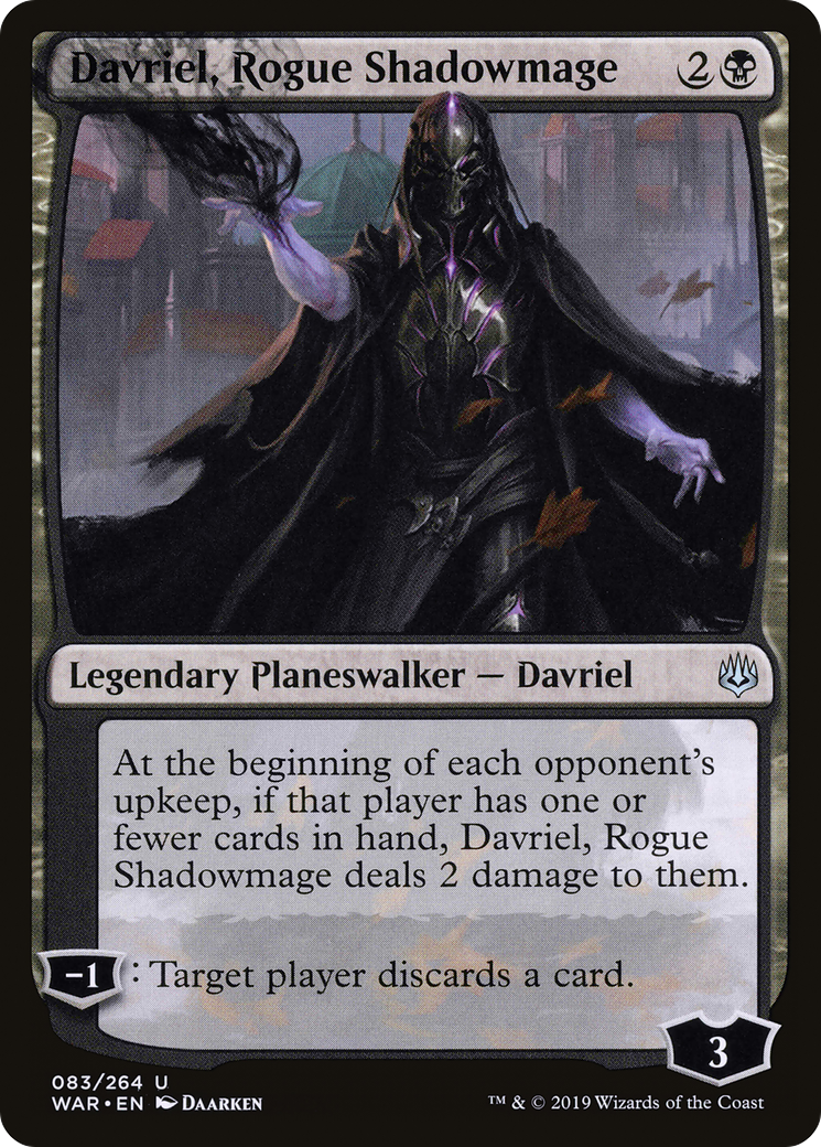 Davriel, Rogue Shadowmage (WAR-083) [War of the Spark] Foil