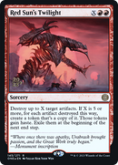 Red Sun's Twilight (PRE-145S) [Phyrexia: All Will Be One Promos] Foil