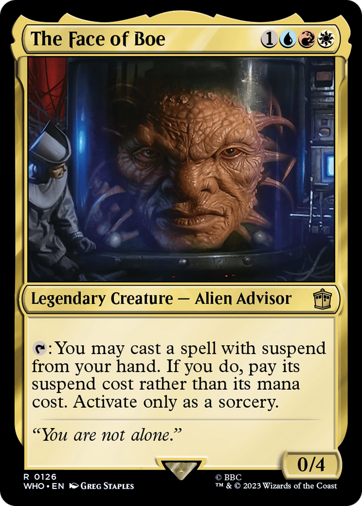The Face of Boe (WHO-126) [Doctor Who] Foil