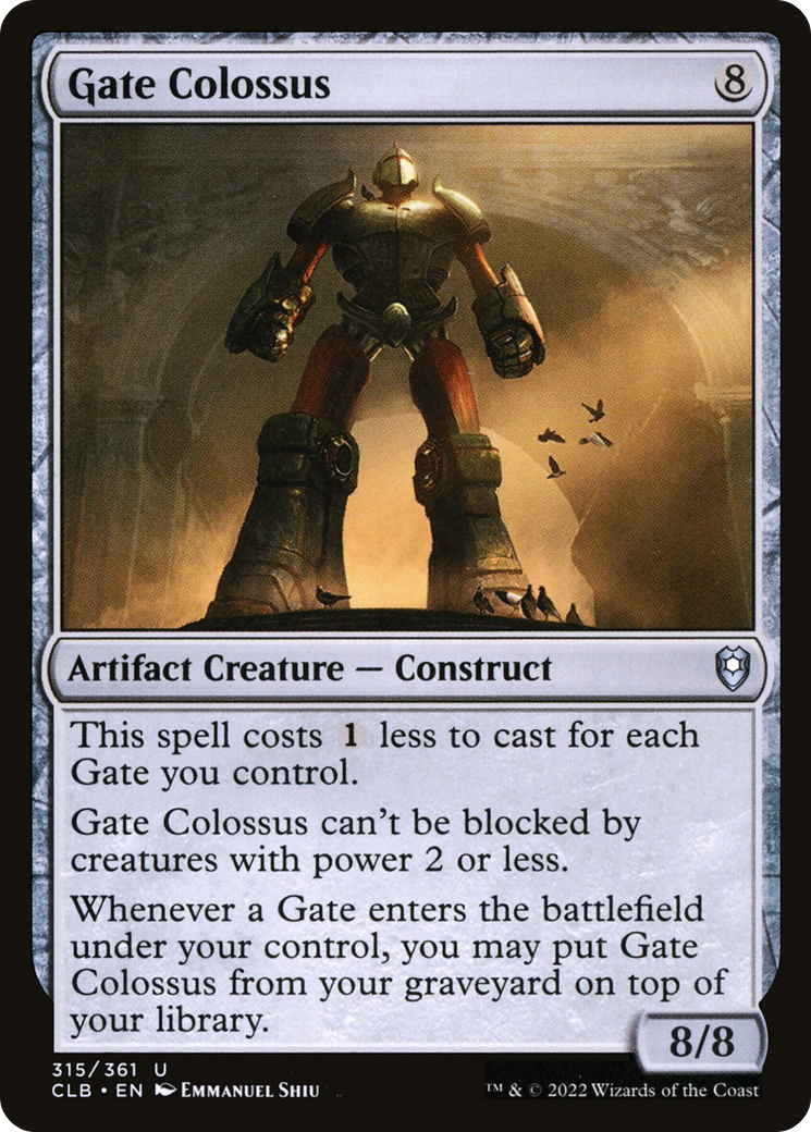 Gate Colossus (CLB-315) [Commander Legends: Battle for Baldur's Gate] Foil