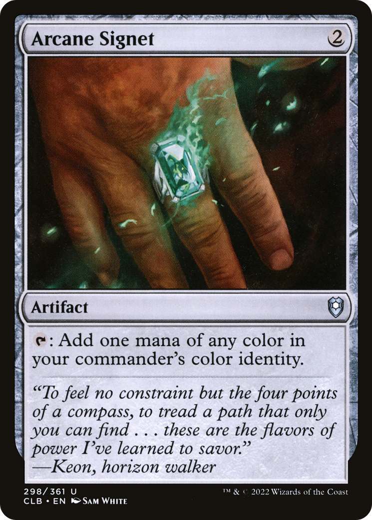 Arcane Signet (CLB-298) [Commander Legends: Battle for Baldur's Gate]