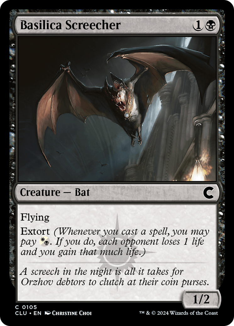 Basilica Screecher (CLU-105) [Ravnica: Clue Edition]