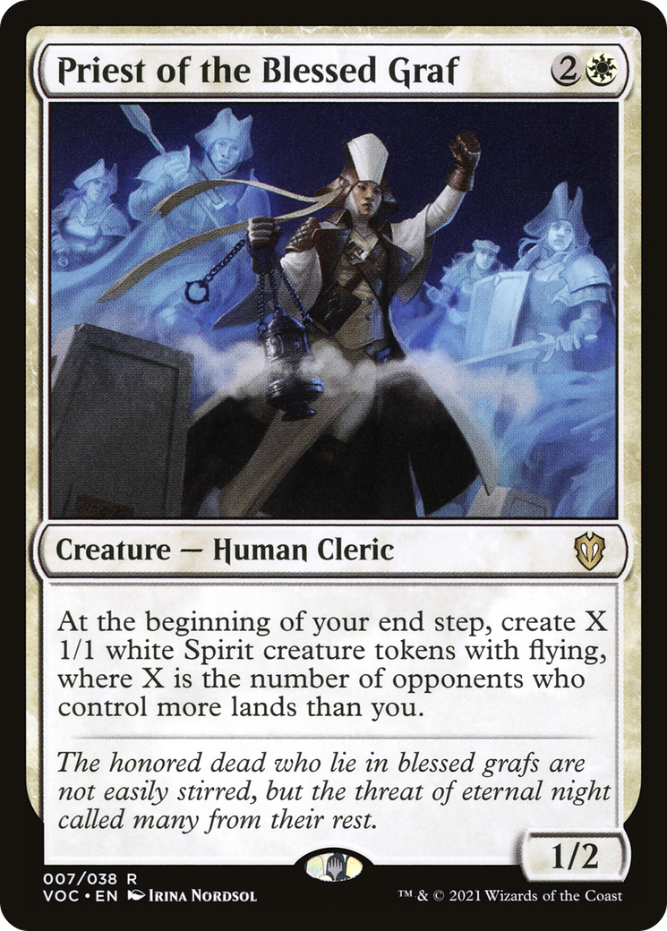Priest of the Blessed Graf (VOC-007) [Crimson Vow Commander]