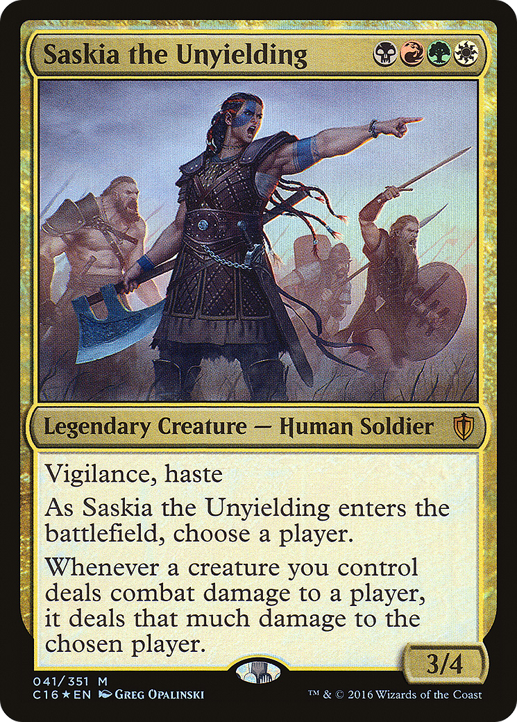 Saskia the Unyielding (C16-041) [Commander 2016] Foil