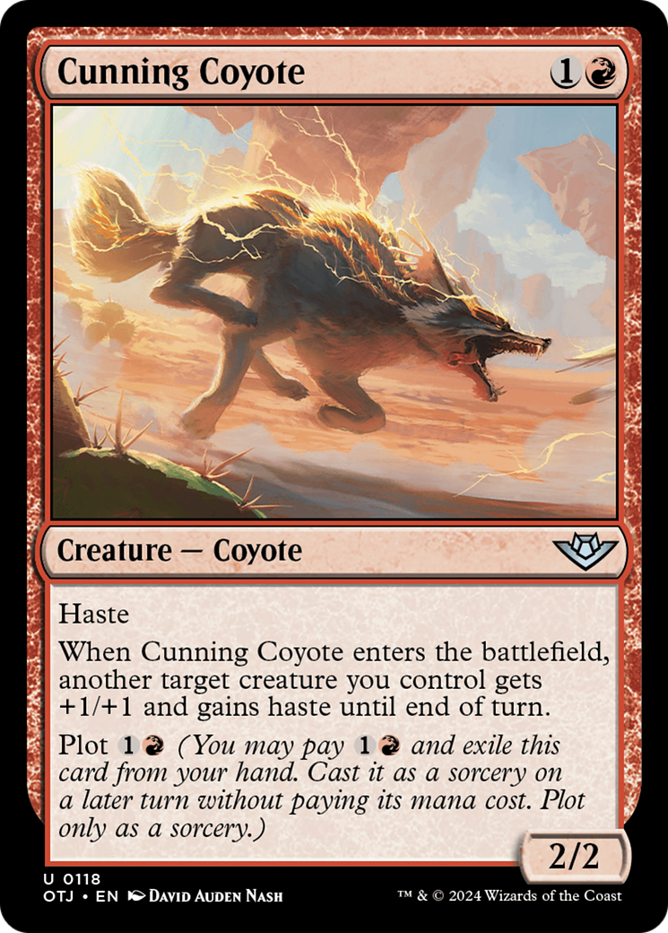 Cunning Coyote (OTJ-118) [Outlaws of Thunder Junction] Foil