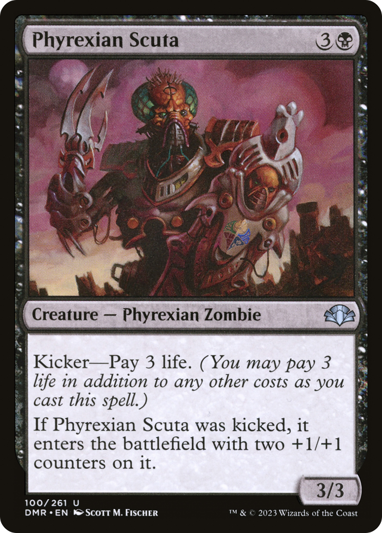 Phyrexian Scuta (DMR-100) [Dominaria Remastered] Foil