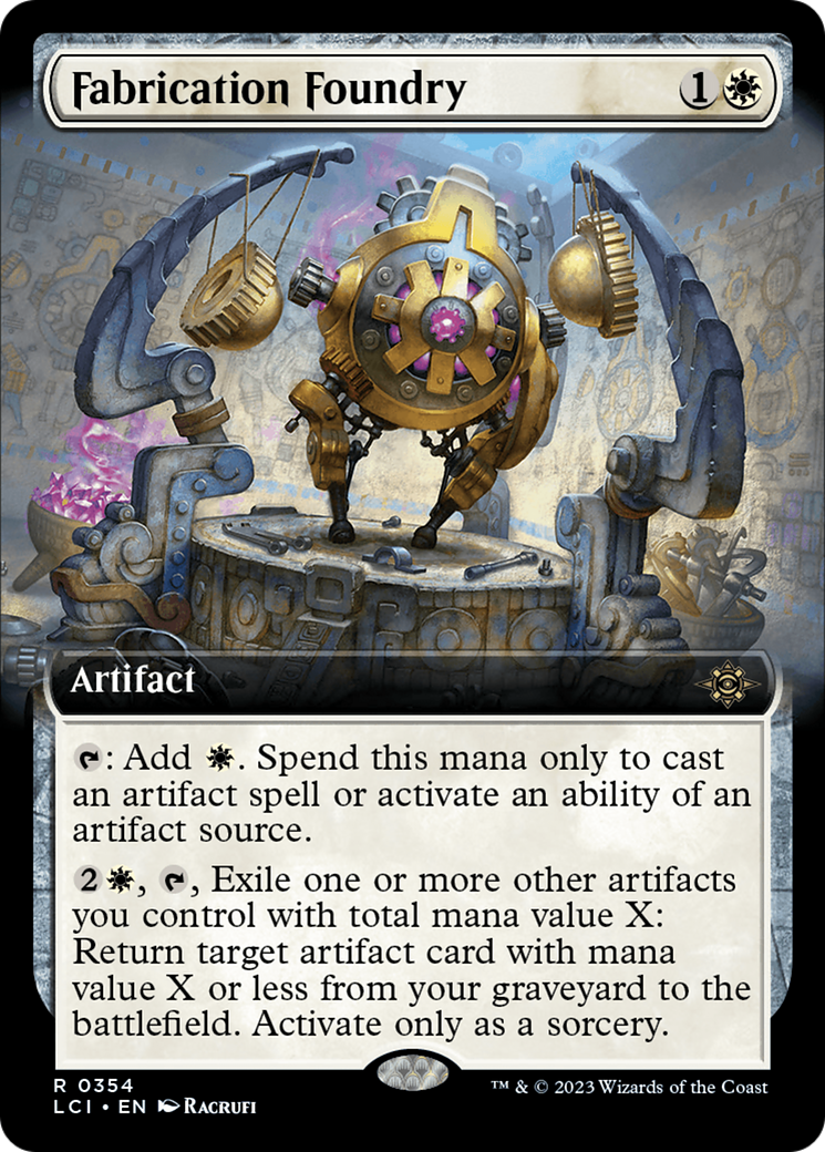 Fabrication Foundry (LCI-354) [The Lost Caverns of Ixalan]: (Extended Art) Foil