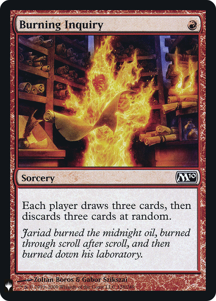 Burning Inquiry (LIST-M10-128) [The List]