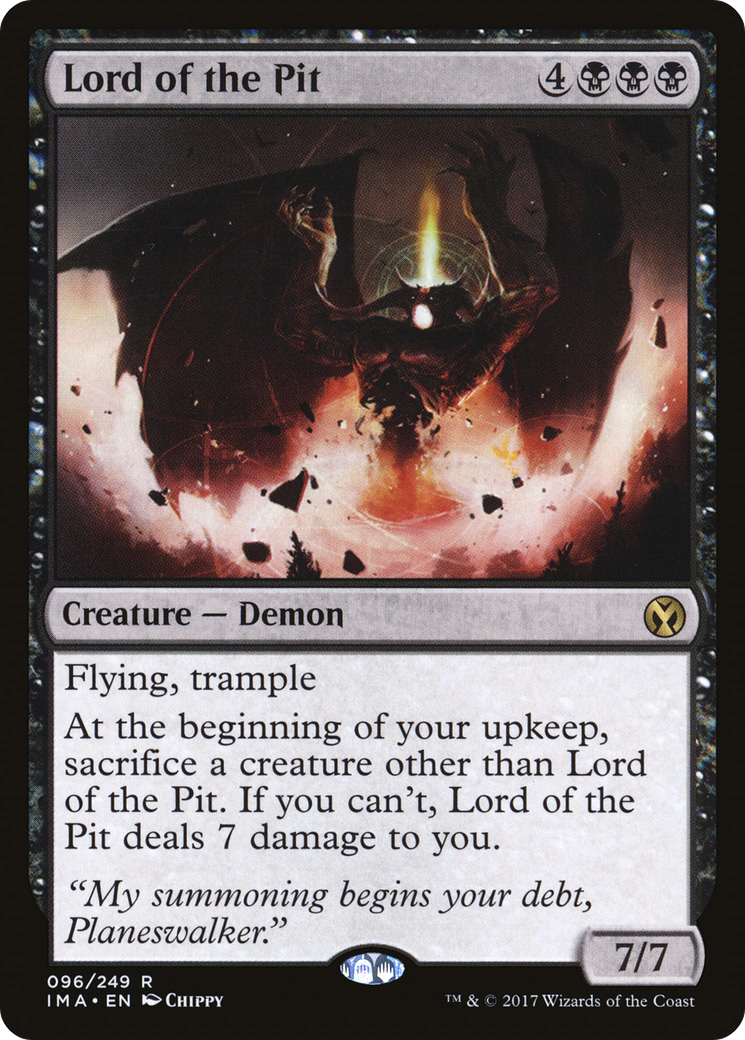 Lord of the Pit (IMA-096) [Iconic Masters] Foil