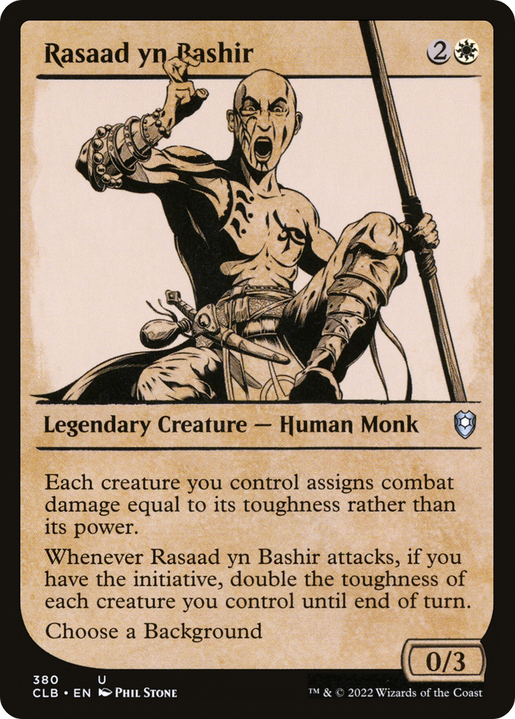 Rasaad yn Bashir (Showcase) (CLB-380) [Commander Legends: Battle for Baldur's Gate]