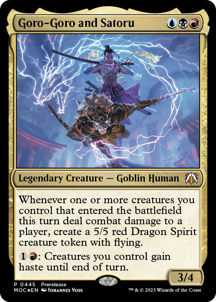 Goro-Goro and Satoru (PRE-445) [March of the Machine Commander] Foil