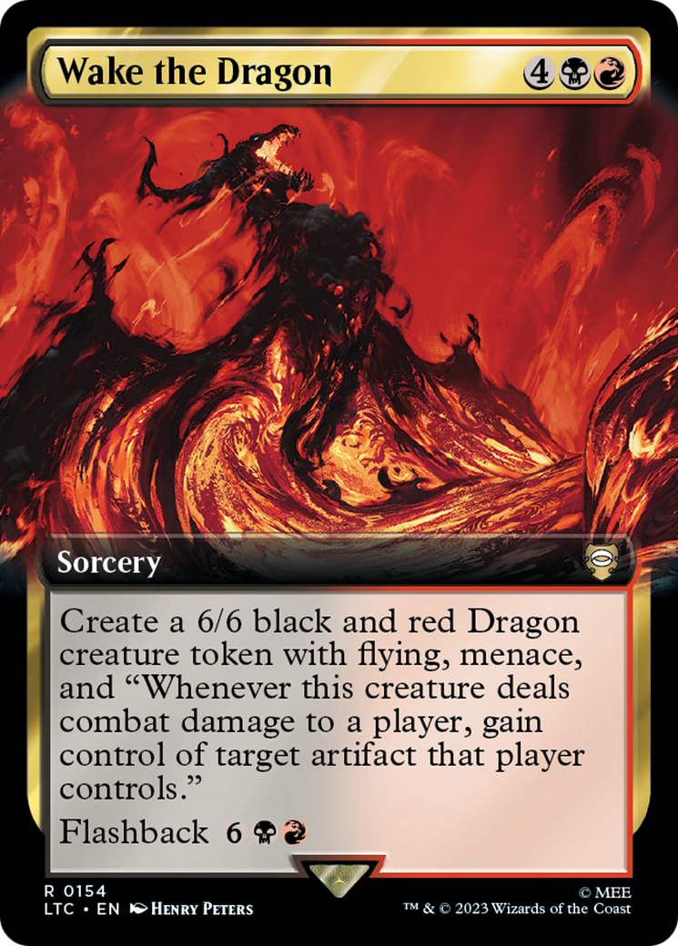 Wake the Dragon (LTC-154) [Tales of Middle-earth Commander]: (Extended Art) Foil