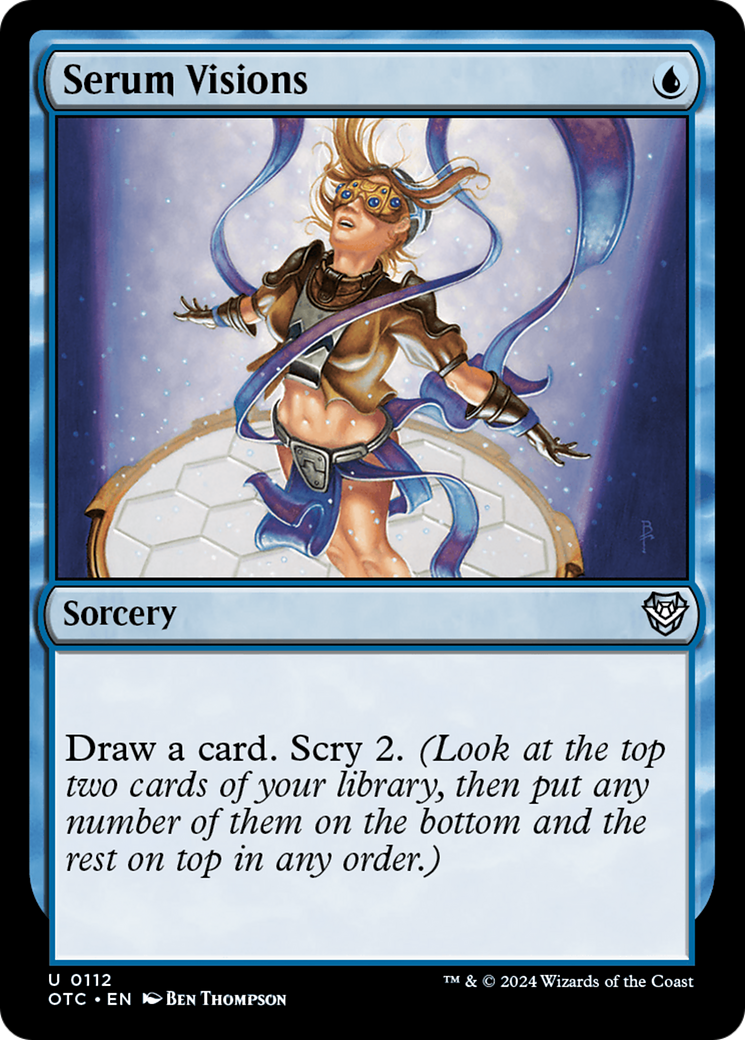 Serum Visions (OTC-112) [Outlaws of Thunder Junction Commander]