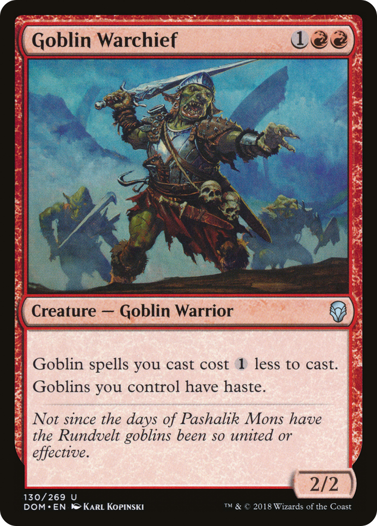 Goblin Warchief (DOM-130) [Dominaria]