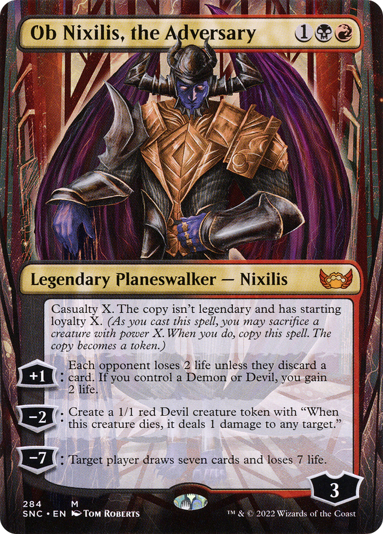 Ob Nixilis, the Adversary (Borderless) (SNC-284) [Streets of New Capenna]