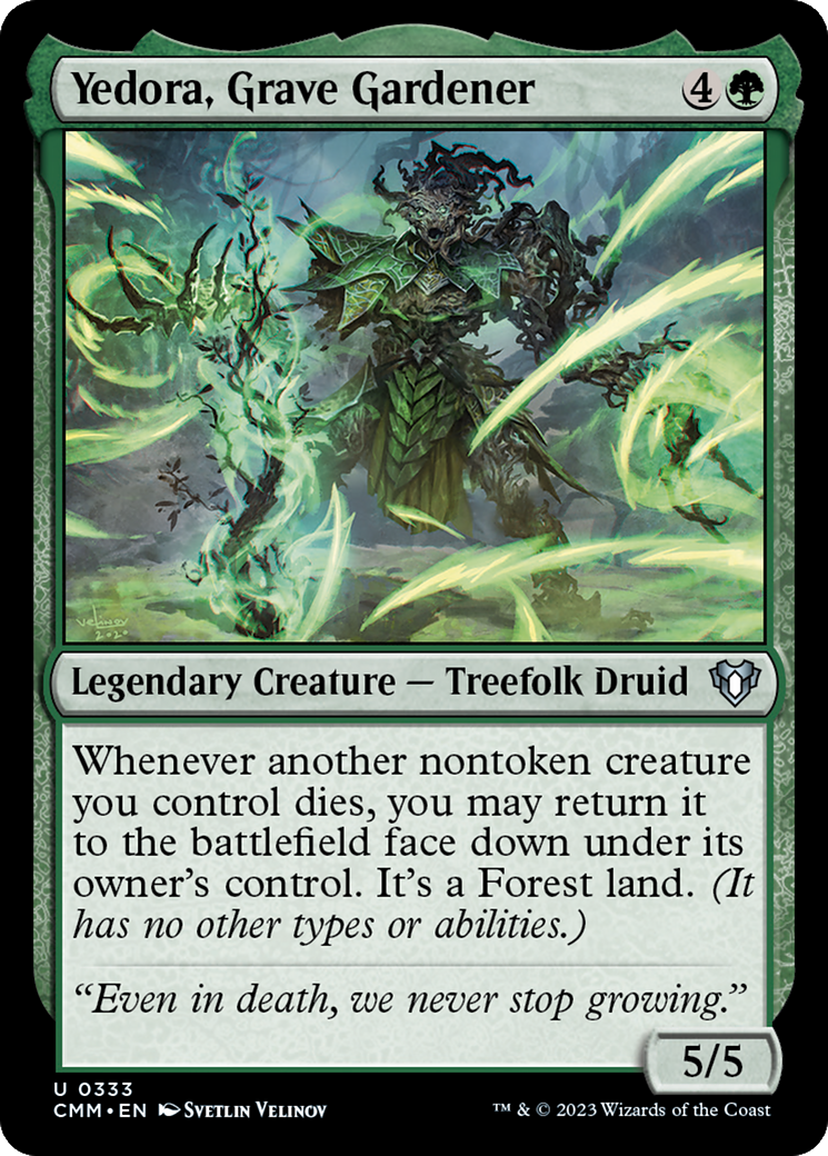 Yedora, Grave Gardener (CMM-333) [Commander Masters] Foil
