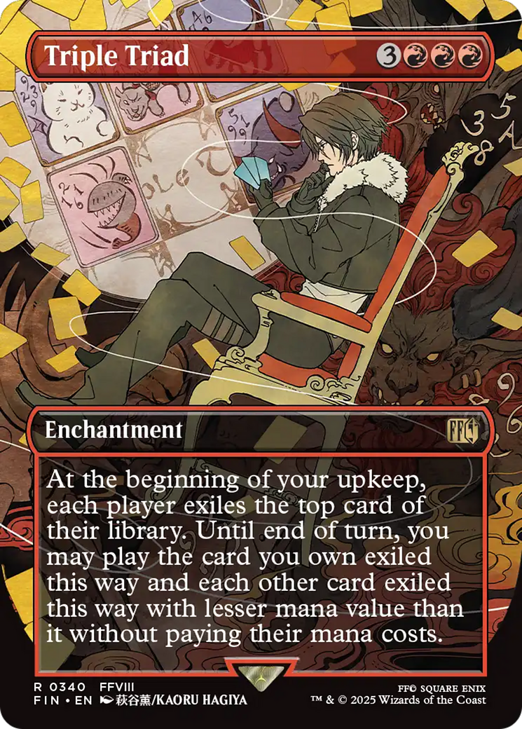 Triple Triad (Borderless) (FIN-340) [FINAL FANTASY] (Borderless) Foil