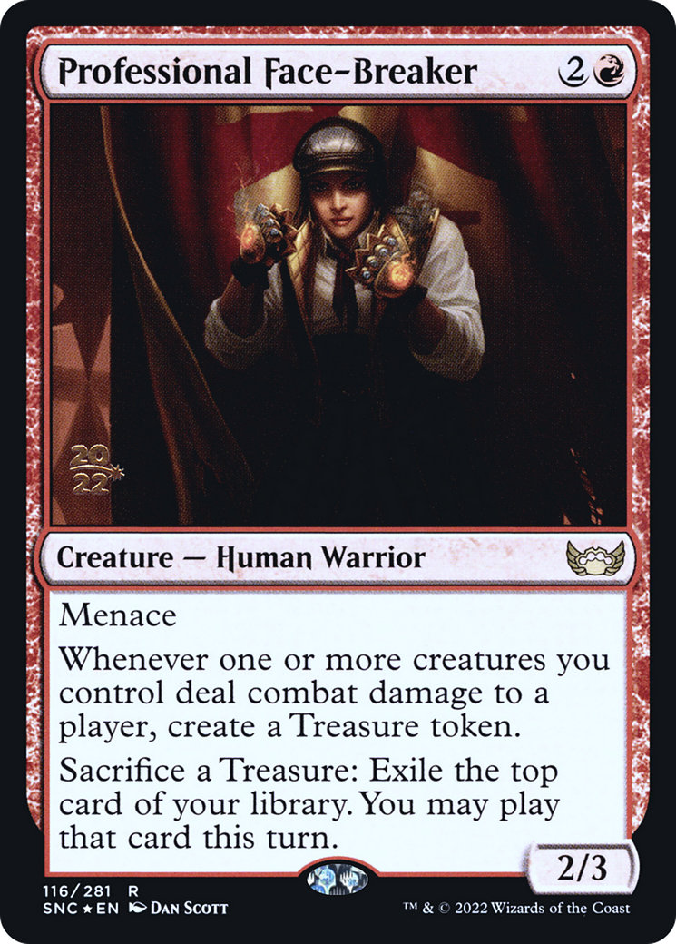 Professional Face-Breaker (PRE-116) [Streets of New Capenna Promos] Foil