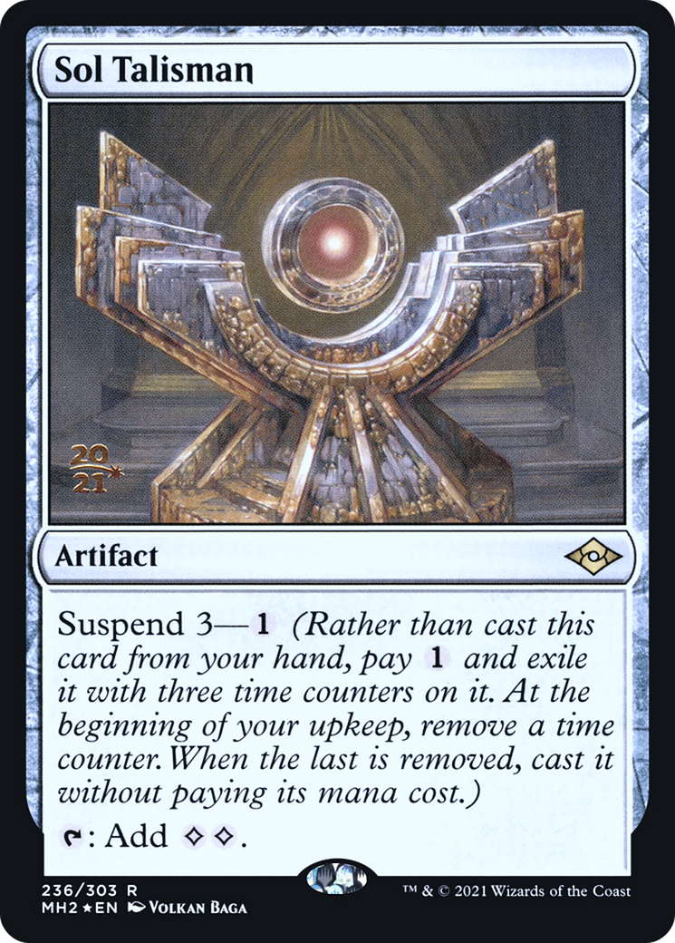 Sol Talisman (PRE-236S) [Modern Horizons 2 Promos] Foil