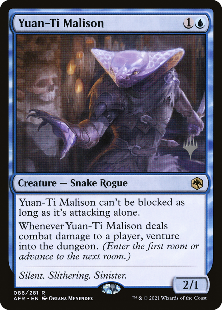 Yuan-Ti Malison (PPAFR-86P) [Adventures in the Forgotten Realms Promos] Foil