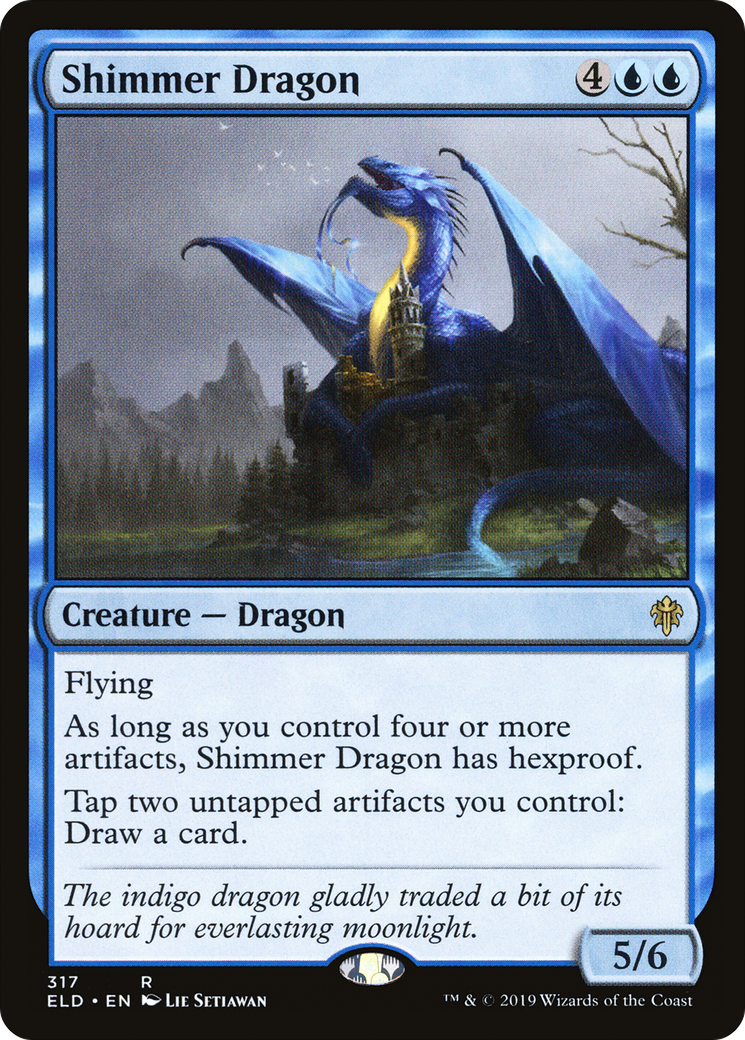 Shimmer Dragon (ELD-317) [Throne of Eldraine]