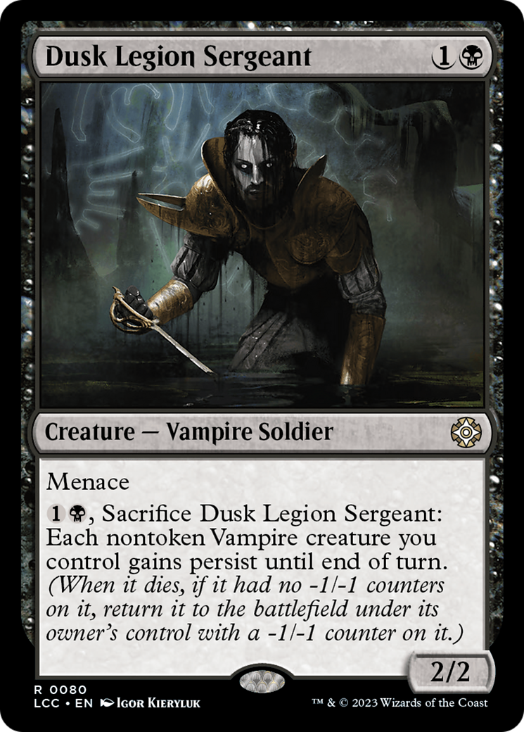 Dusk Legion Sergeant (LCC-080) [The Lost Caverns of Ixalan Commander]