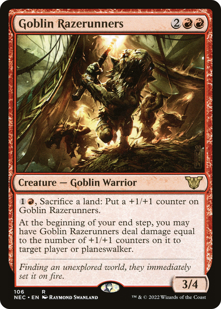 Goblin Razerunners (NEC-106) [Neon Dynasty Commander]
