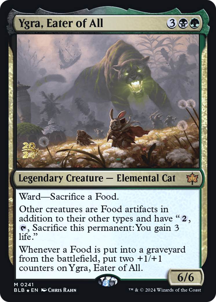 Ygra, Eater of All (PRE-241S) [Bloomburrow Promos] Foil
