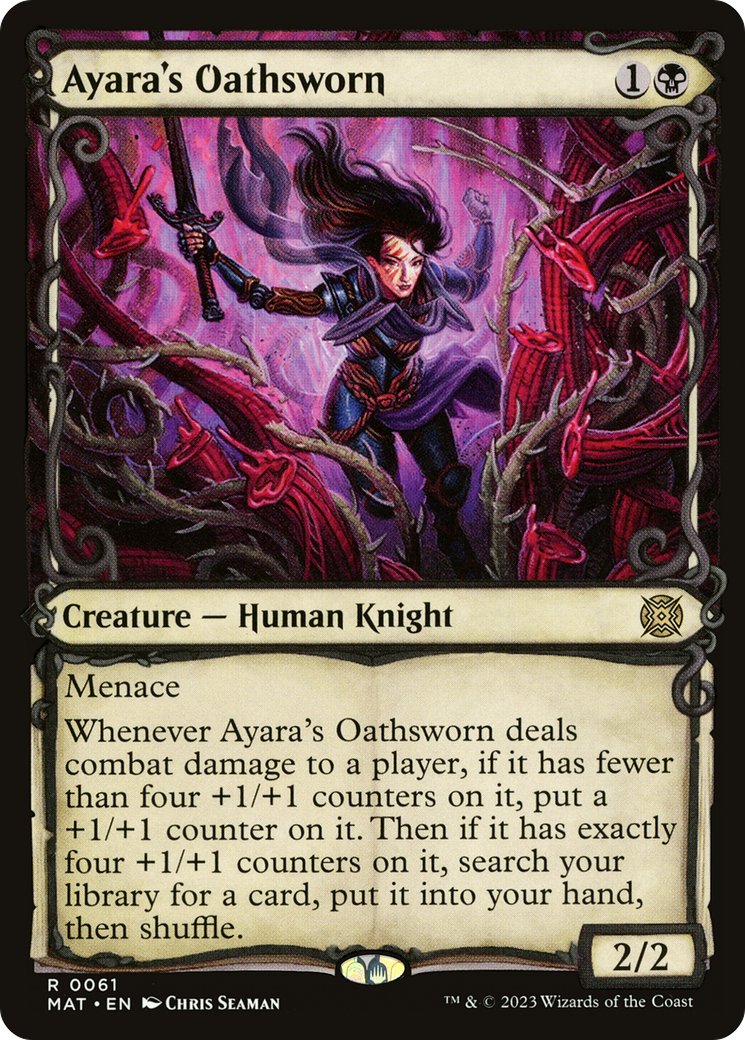 Ayara's Oathsworn (Showcase) (MAT-061) [March of the Machine: The Aftermath]