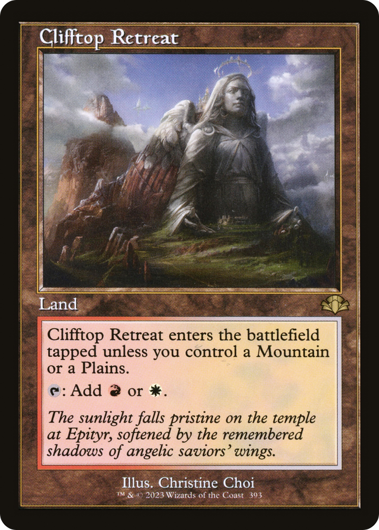 Clifftop Retreat (DMR-393) [Dominaria Remastered] Foil